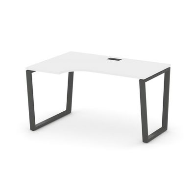 Style Project Fusion SN-6T2.SPA-002(L) (Белый/Антрацит) Стол рабочий эргономичный