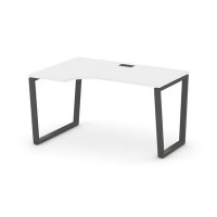 Style Project Fusion SN-6T2.SPA-011(L) (Белый/Антрацит) Стол рабочий эргономичный