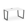 Style Project Fusion SN-6T2.SPA-011(R) (Белый/Антрацит) Стол рабочий эргономичный