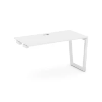 SN-5T2.OPRS-013 (Белый/Белый) Стол приставка к опорным элементам