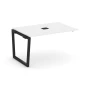 SN-5T2.NSPRG-001 Проходной наборный элемент переговорного стола, белый, черный м/к