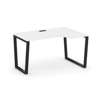 Style Project Fusion SN-6T2.SPA-022(R) (Белый/Черный) Стол рабочий эргономичный