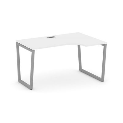 Style Project Fusion SN-4T2.SPA-022(R) (Белый/Серый) Стол рабочий эргономичный