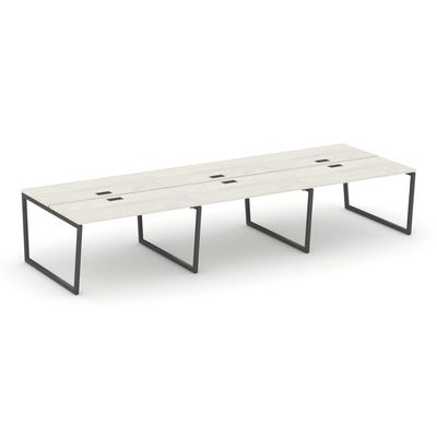 Style Project Fusion SN-4T2.DRS-083 (Дуб наварра/Антрацит) Рабочая станция двухсторонняя