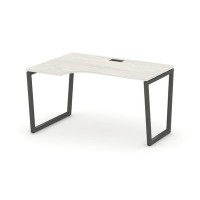 Style Project Fusion SN-4T2.SPA-012(L) (Дуб наварра/Антрацит) Стол рабочий эргономичный