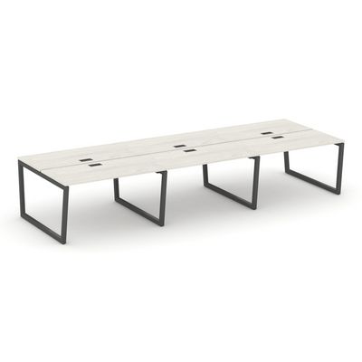 Style Project Fusion SN-5T2.DRS-084 (Дуб наварра/Антрацит) Рабочая станция двухсторонняя