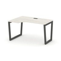 Style Project Fusion SN-5T2.SPA-001(L) (Дуб наварра/Антрацит) Стол рабочий эргономичный