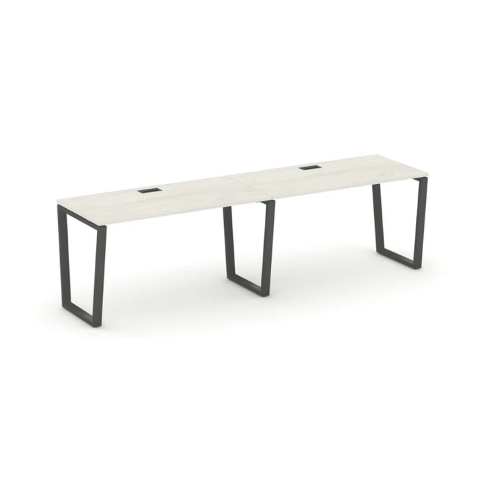 SN-6T2.ORS-003 Рабочая станция линейная, ЛДСП дуб наварра, антрацит металл