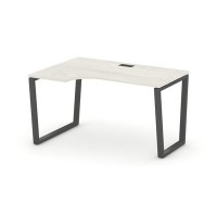 Style Project Fusion SN-6T2.SPA-012(L) (Дуб наварра/Антрацит) Стол рабочий эргономичный