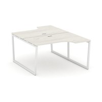 Style Project Fusion SN-4T2.DRPA-021 (Дуб наварра/Белый) Рабочая станция эргономичная