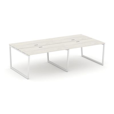 Style Project Fusion SN-4T2.DRS-033 (Дуб наварра/Белый) Рабочая станция двухсторонняя