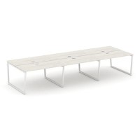 Style Project Fusion SN-4T2.DRS-081 (Дуб наварра/Белый) Рабочая станция двухсторонняя