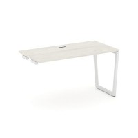 Style Project Fusion SN-4T2.OPRS-014 (Дуб наварра/Белый) Стол приставка к опорным элементам