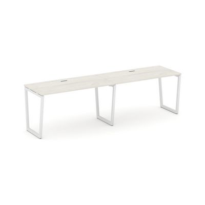 Style Project Fusion SN-4T2.ORS-012 (Дуб наварра/Белый) Рабочая станция односторонняя