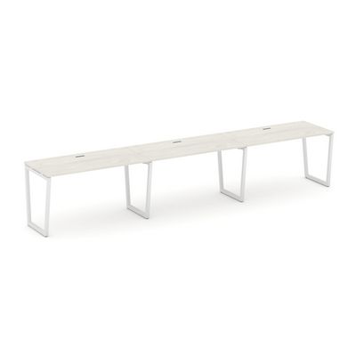 Style Project Fusion SN-4T2.ORS-054 (Дуб наварра/Белый) Рабочая станция односторонняя