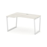 Style Project Fusion SN-4T2.SPA-021(L) (Дуб наварра/Белый) Стол рабочий эргономичный