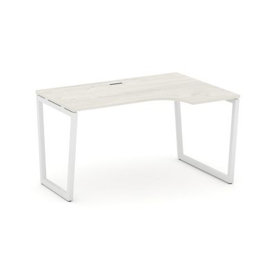 Style Project Fusion SN-4T2.SPA-021(R) (Дуб наварра/Белый) Стол рабочий эргономичный