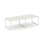 SN-4T2.SPRG-042.3 Стол переговорный, дуб наварра ЛДСП, м/к белый