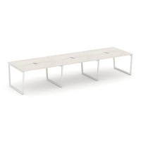 Style Project Fusion SN-4T2.SPRG-054 (Дуб наварра/Белый) Стол переговорный