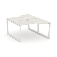 Style Project Fusion SN-5T2.DRPA-001 (Дуб наварра/Белый) Рабочая станция эргономичная