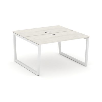 Style Project Fusion SN-5T2.DRS-001 (Дуб наварра/Белый) Рабочая станция двухсторонняя