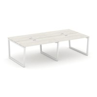 Style Project Fusion SN-5T2.DRS-032 (Дуб наварра/Белый) Рабочая станция двухсторонняя