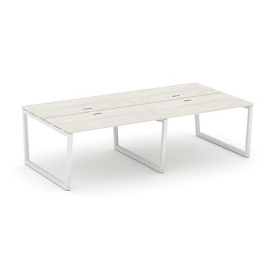 Style Project Fusion SN-5T2.DRS-032 (Дуб наварра/Белый) Рабочая станция двухсторонняя