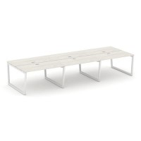 Style Project Fusion SN-5T2.DRS-062 (Дуб наварра/Белый) Рабочая станция двухсторонняя