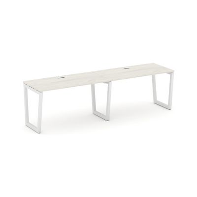 Style Project Fusion SN-5T2.ORS-013 (Дуб наварра/Белый) Рабочая станция односторонняя