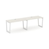 Style Project Fusion SN-5T2.ORS-022 (Дуб наварра/Белый) Рабочая станция односторонняя