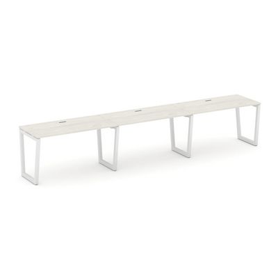 Style Project Fusion SN-5T2.ORS-031 (Дуб наварра/Белый) Рабочая станция односторонняя