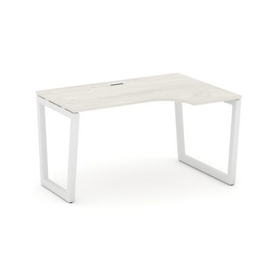 Style Project Fusion SN-5T2.SPA-011(R) (Дуб наварра/Белый) Стол рабочий эргономичный
