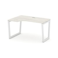 Style Project Fusion SN-5T2.SPA-021(L) (Дуб наварра/Белый) Стол рабочий эргономичный