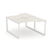 Style Project Fusion SN-6T2.DRPA-002 (Дуб наварра/Белый) Рабочая станция эргономичная