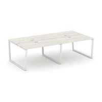 Style Project Fusion SN-6T2.DRS-044 (Дуб наварра/Белый) Рабочая станция двухсторонняя