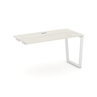 Style Project Fusion SN-6T2.OPRS-024 (Дуб наварра/Белый) Стол приставка к опорным элементам