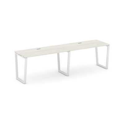 Style Project Fusion SN-6T2.ORS-003 (Дуб наварра/Белый) Рабочая станция односторонняя