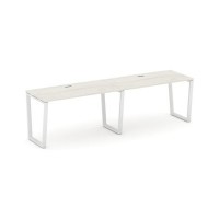 Style Project Fusion SN-6T2.ORS-023 (Дуб наварра/Белый) Рабочая станция односторонняя