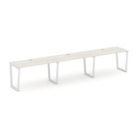 Style Project Fusion SN-6T2.ORS-034 (Дуб наварра/Белый) Рабочая станция односторонняя