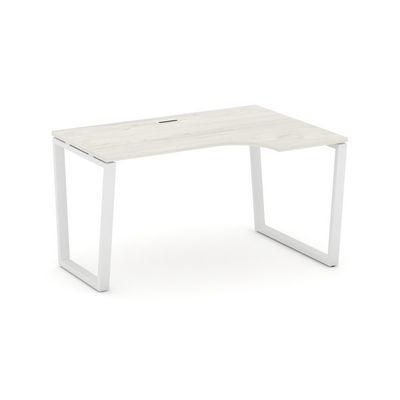 Style Project Fusion SN-6T2.SPA-011(R) (Дуб наварра/Белый) Стол рабочий эргономичный
