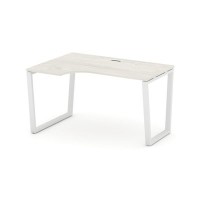 Style Project Fusion SN-6T2.SPA-021(L) (Дуб наварра/Белый) Стол рабочий эргономичный