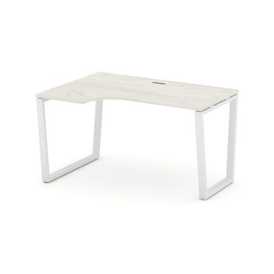 Style Project Fusion SN-6T2.SPA-021(L) (Дуб наварра/Белый) Стол рабочий эргономичный
