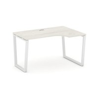 Style Project Fusion SN-6T2.SPA-022(R) (Дуб наварра/Белый) Стол рабочий эргономичный