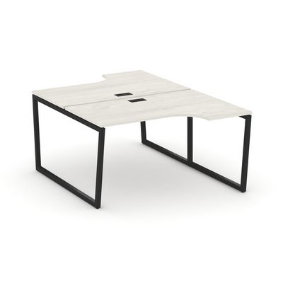 Style Project Fusion SN-4T2.DRPA-001 (Дуб наварра/Черный) Рабочая станция эргономичная