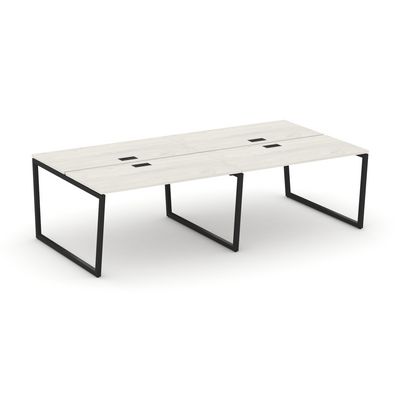 Style Project Fusion SN-4T2.DRS-042 (Дуб наварра/Черный) Рабочая станция двухсторонняя