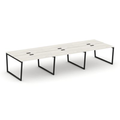 Style Project Fusion SN-4T2.DRS-071 (Дуб наварра/Черный) Рабочая станция двухсторонняя