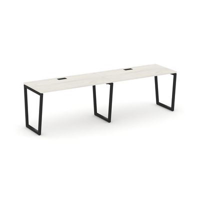 Style Project Fusion SN-4T2.ORS-022 (Дуб наварра/Черный) Рабочая станция односторонняя