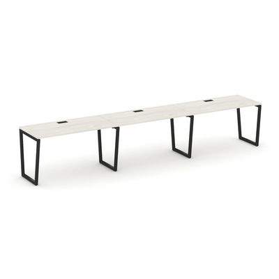 Style Project Fusion SN-4T2.ORS-052 (Дуб наварра/Черный) Рабочая станция односторонняя