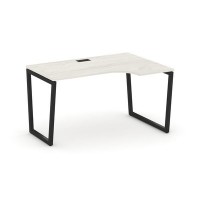 Style Project Fusion SN-4T2.SPA-021(R) (Дуб наварра/Черный) Стол рабочий эргономичный