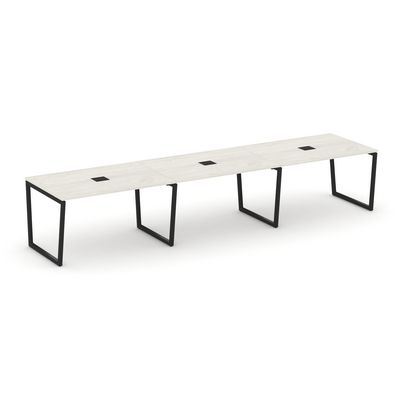 Style Project Fusion SN-4T2.SPRG-023 (Дуб наварра/Черный) Стол переговорный